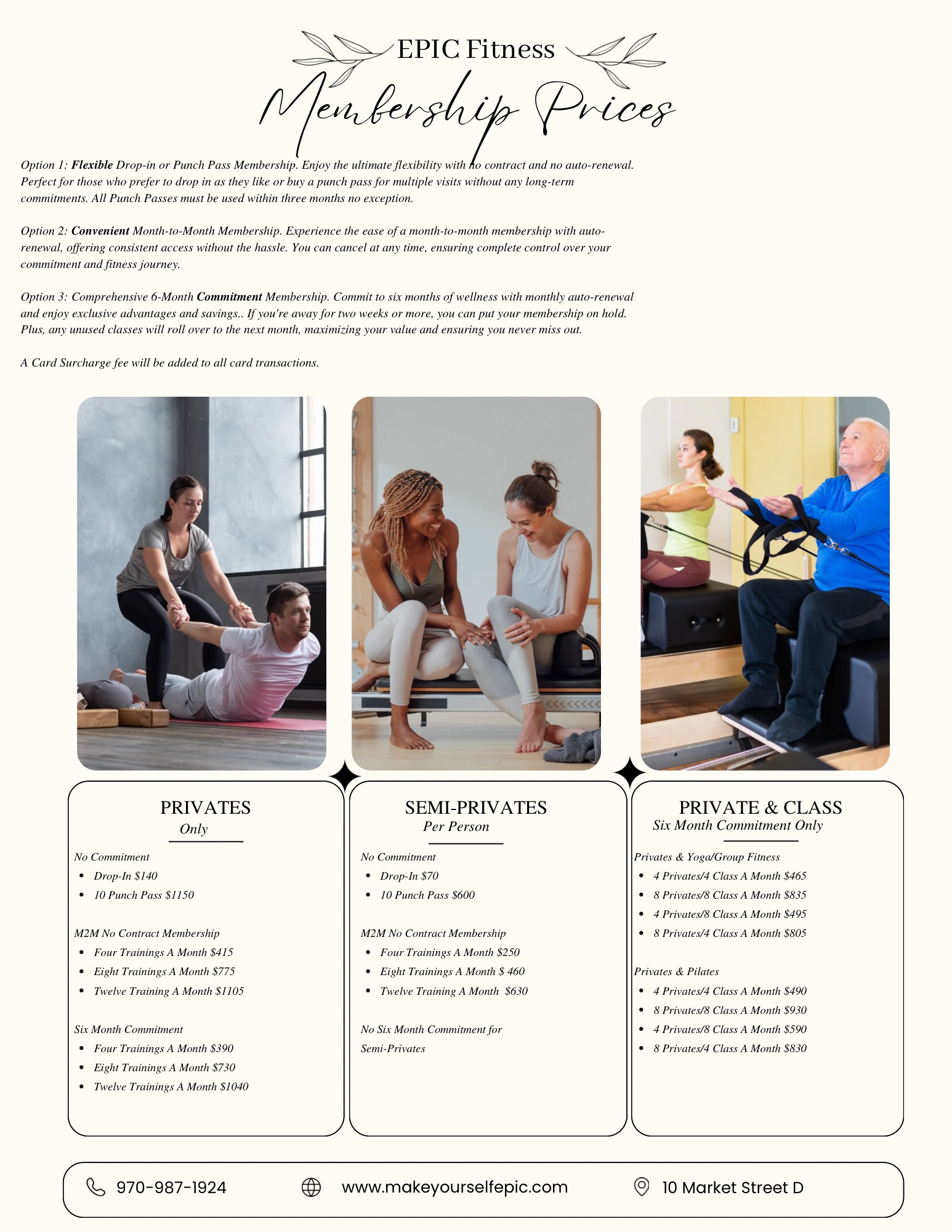 Cream and Black Elegant Wedding Photoshoot Price List Flyer - 2